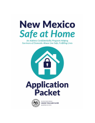 Application Form - Safe at Home Program - New Mexico