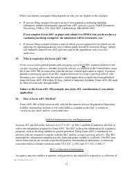 Instructions for Form ADV, SEC Form 1707 Uniform Application for Investment Adviser Registration and Report Form by Exempt Reporting Advisers, Page 12