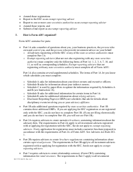 Instructions for Form ADV, SEC Form 1707 Uniform Application for Investment Adviser Registration and Report Form by Exempt Reporting Advisers, Page 2