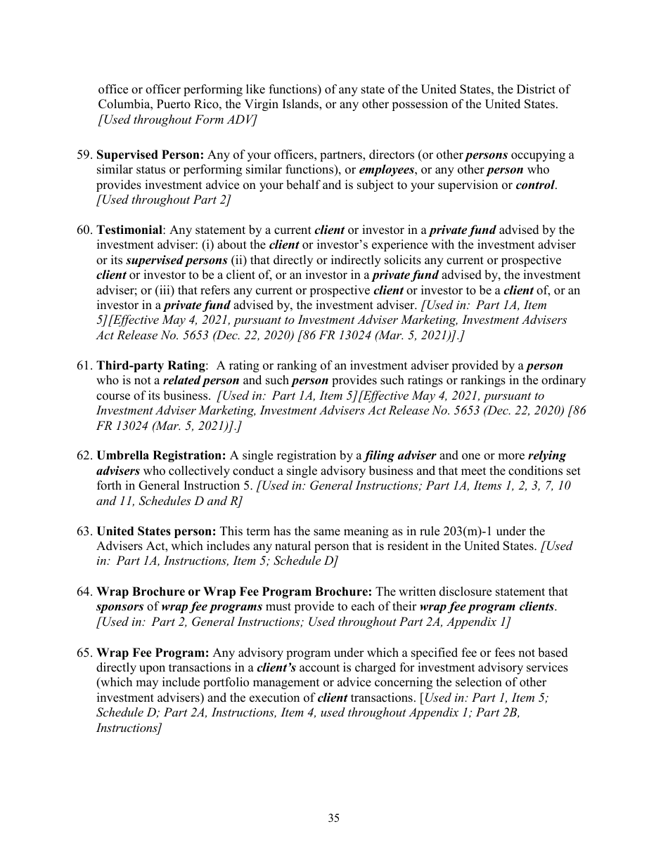 Download Instructions for Form ADV, SEC Form 1707 Uniform Application