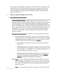 Instructions for Form ADV, SEC Form 1707 Uniform Application for Investment Adviser Registration and Report Form by Exempt Reporting Advisers, Page 3