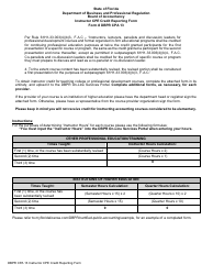 Document preview: Form DBPR CPA13 Instructor Cpe Credit Reporting Form - Florida