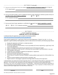 Form OCC1240 Application for Large Family Child Care Home Registration - Maryland, Page 3