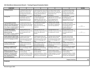 Training Proposal Evaluation Rubric - Occ-Workforce Advancement Branch - Maryland, Page 2