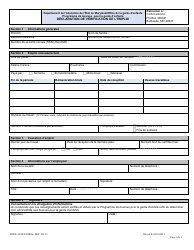 Document preview: Form DOC.221.23 Employment Verification Statement - Maryland (French)