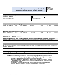 Document preview: Form DOC.231.21PA Provider Change of Address Form - Maryland (Tagalog)