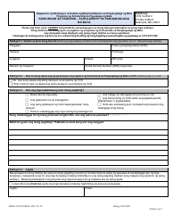 Form DOC.511.20 Request for Hearing - Child Care Scholarship - Maryland (Tagalog), Page 2