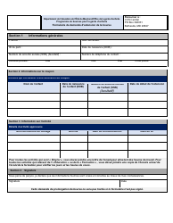 Document preview: Scholarship Extension Request Form - Maryland (French)