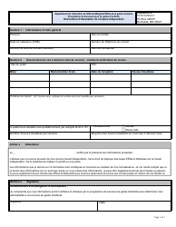 Document preview: Self-employment Attestation Statement - Maryland (French)
