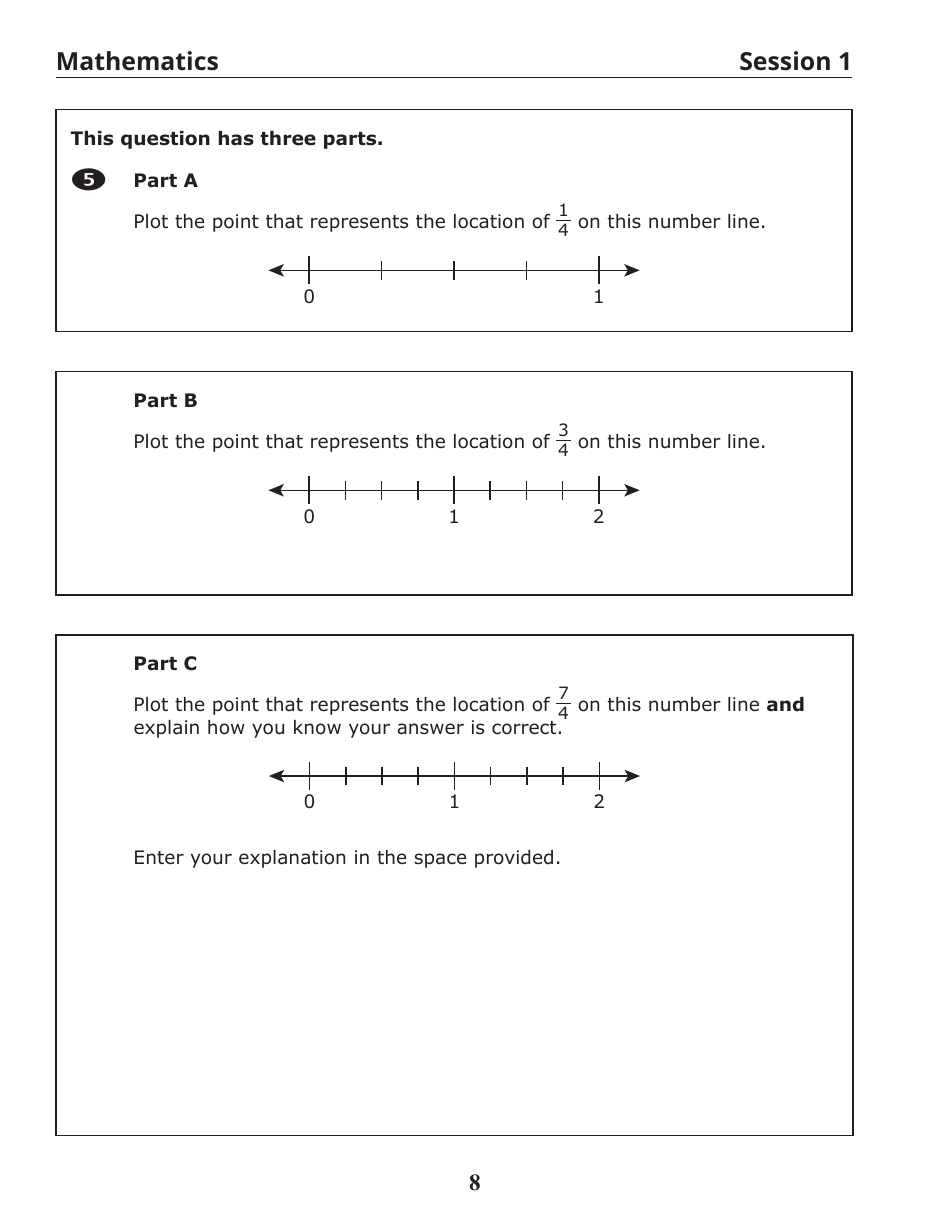Release of Spring Ricas Test Items From the Grade 3 Mathematics Paper-Based Test - Rhode Island, Page 10