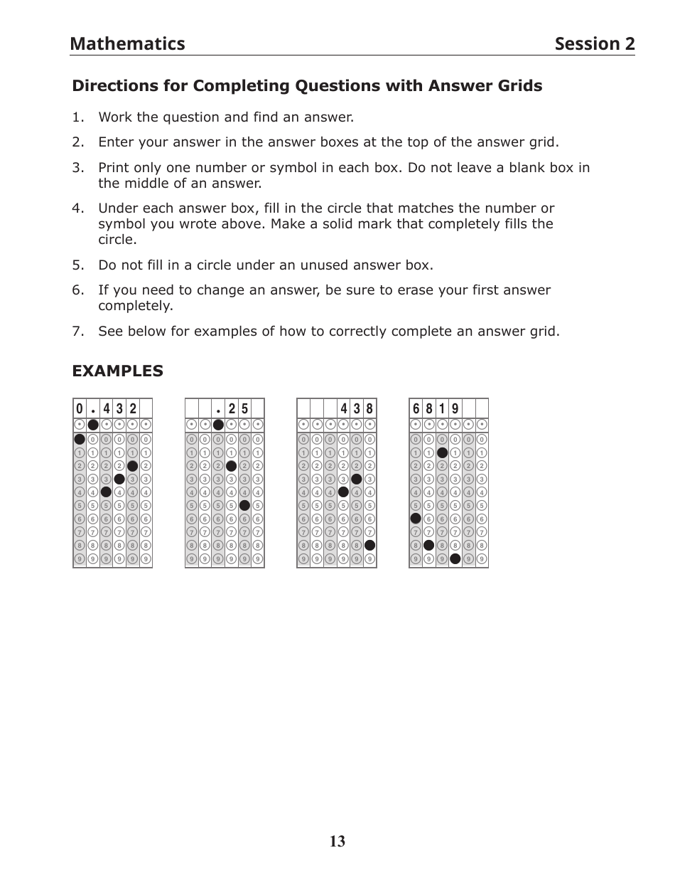 Release of Spring Ricas Test Items From the Grade 3 Mathematics Paper-Based Test - Rhode Island, Page 15