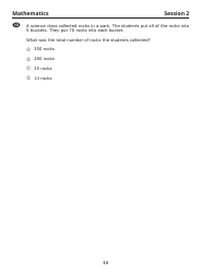 Release of Spring Ricas Test Items From the Grade 3 Mathematics Paper-Based Test - Rhode Island, Page 16