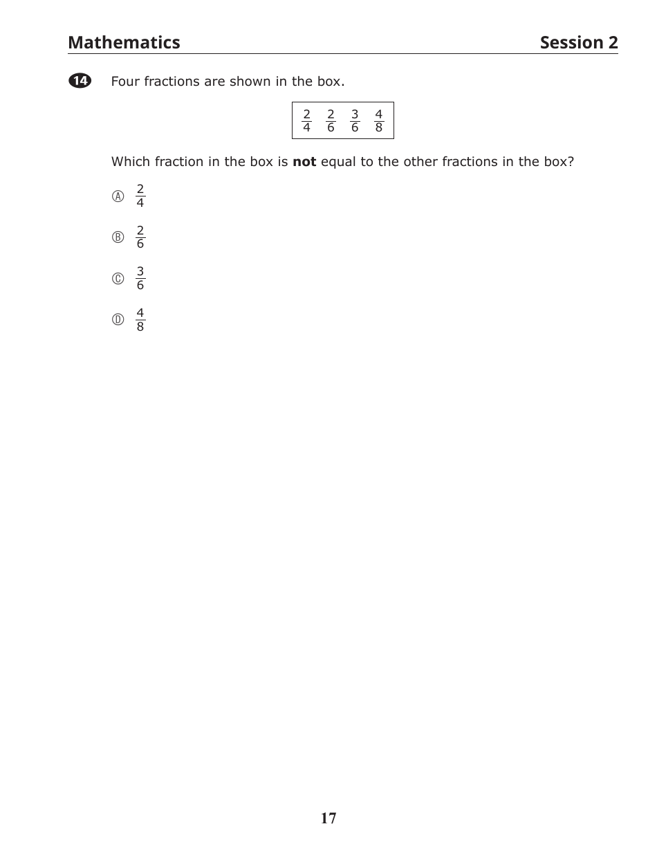 Release of Spring Ricas Test Items From the Grade 3 Mathematics Paper-Based Test - Rhode Island, Page 19