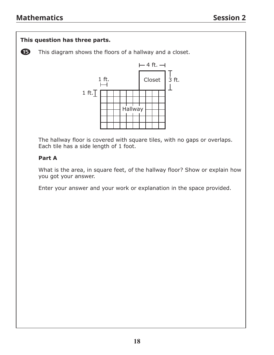 Release of Spring Ricas Test Items From the Grade 3 Mathematics Paper-Based Test - Rhode Island, Page 20