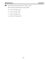 Release of Spring Ricas Test Items From the Grade 3 Mathematics Paper-Based Test - Rhode Island, Page 23