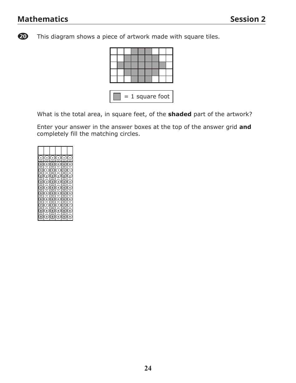 Release of Spring Ricas Test Items From the Grade 3 Mathematics Paper-Based Test - Rhode Island, Page 26