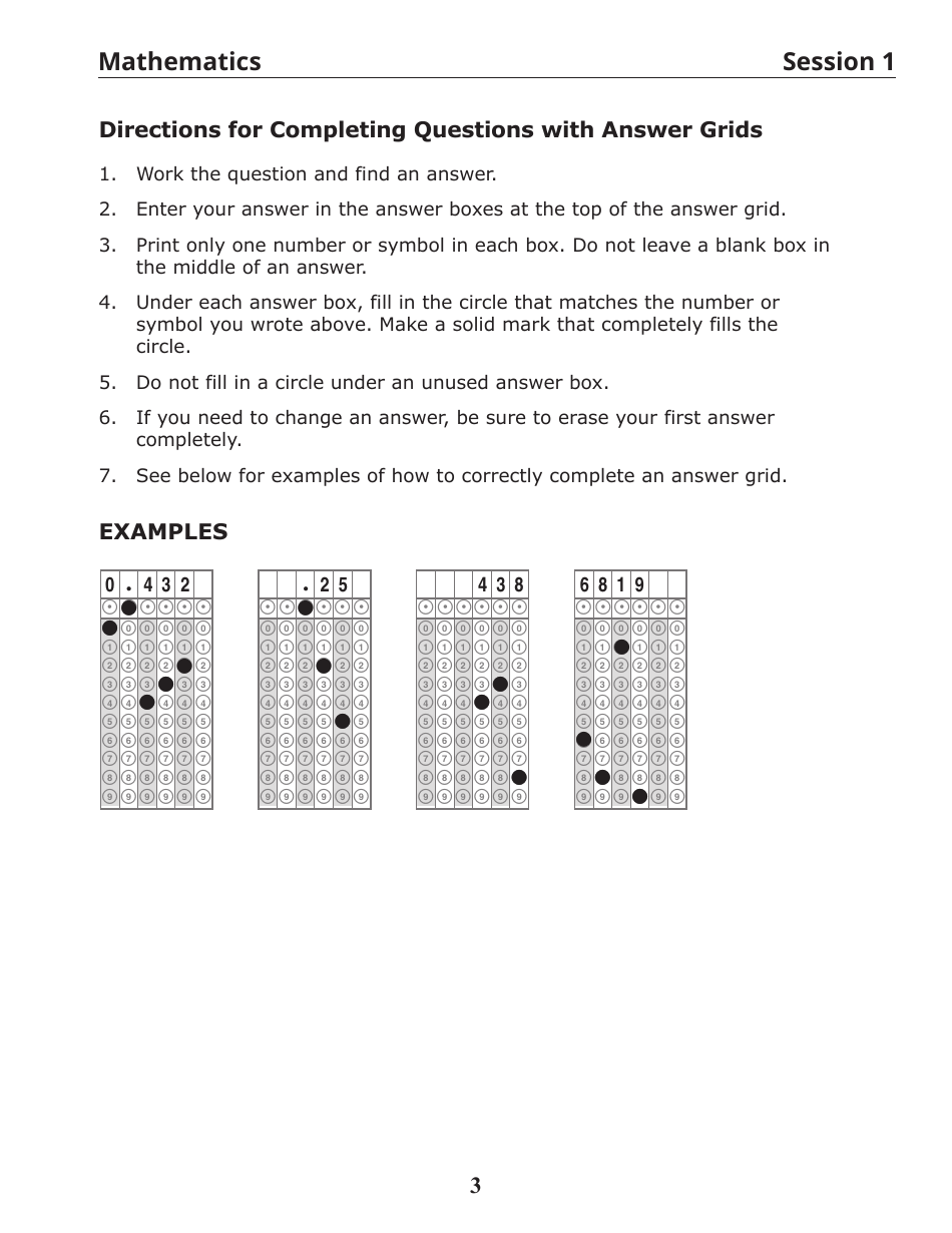 Release of Spring Ricas Test Items From the Grade 3 Mathematics Paper-Based Test - Rhode Island, Page 5