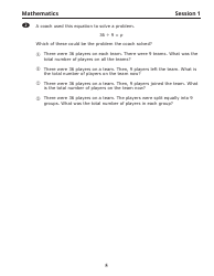 Release of Spring Ricas Test Items From the Grade 3 Mathematics Paper-Based Test - Rhode Island, Page 7