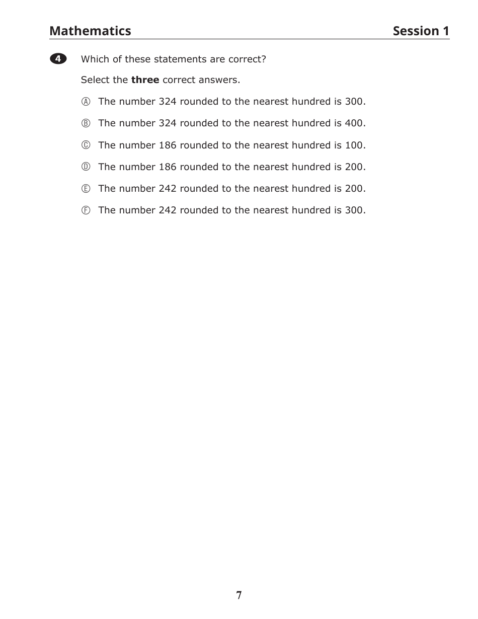 Release of Spring Ricas Test Items From the Grade 3 Mathematics Paper-Based Test - Rhode Island, Page 9