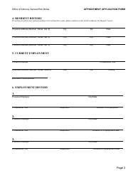 Appointment Application Form - California, Page 2