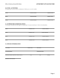 Appointment Application Form - California, Page 4