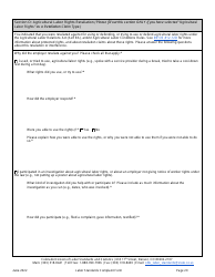 Labor Standards Complaint Form - Colorado, Page 20