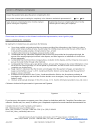 Labor Standards Complaint Form - Colorado, Page 25