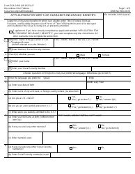 Document preview: Form SSA-2-BK Application for Wife's or Husband's Insurance Benefits