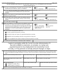 Form SSA-2-BK Application for Wife&#039;s or Husband&#039;s Insurance Benefits, Page 2