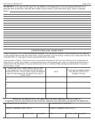 Form SSA-21 Supplement to Claim of Person Outside the United States, Page 4