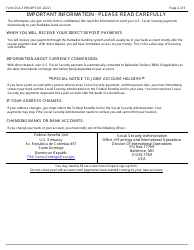 Form SSA-1199-OP5 Direct Deposit Sign-Up Form (Barbados), Page 2