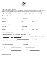 Document preview: Agent Authorization Form - City of Greenacres, Florida