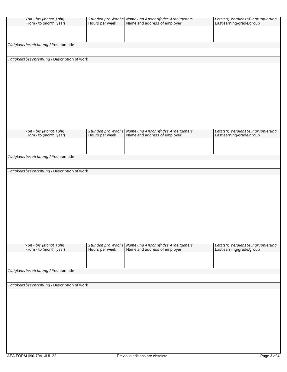 AE Form 690-70A Download Fillable PDF or Fill Online Application ...