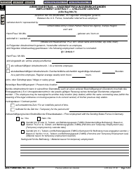 Document preview: AE Form 690-70C Employment Contract - Childcare Centers (English/German)