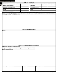 AE Form 690-70F Request for Personnel Action - Non-U.S. (Germany), Page 2