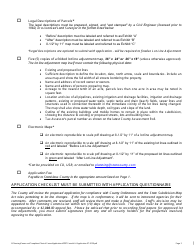 Lot Line Adjustment Application - Stanislaus County, California, Page 2
