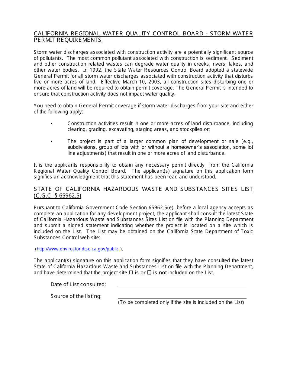 Staff Approval Permit Application - Stanislaus County, California, Page 4