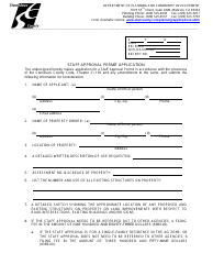 Document preview: Staff Approval Permit Application - Stanislaus County, California