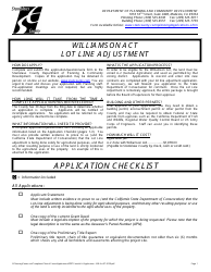 Document preview: Lot Line Adjustment Application With Williamson Act - Stanislaus County, California