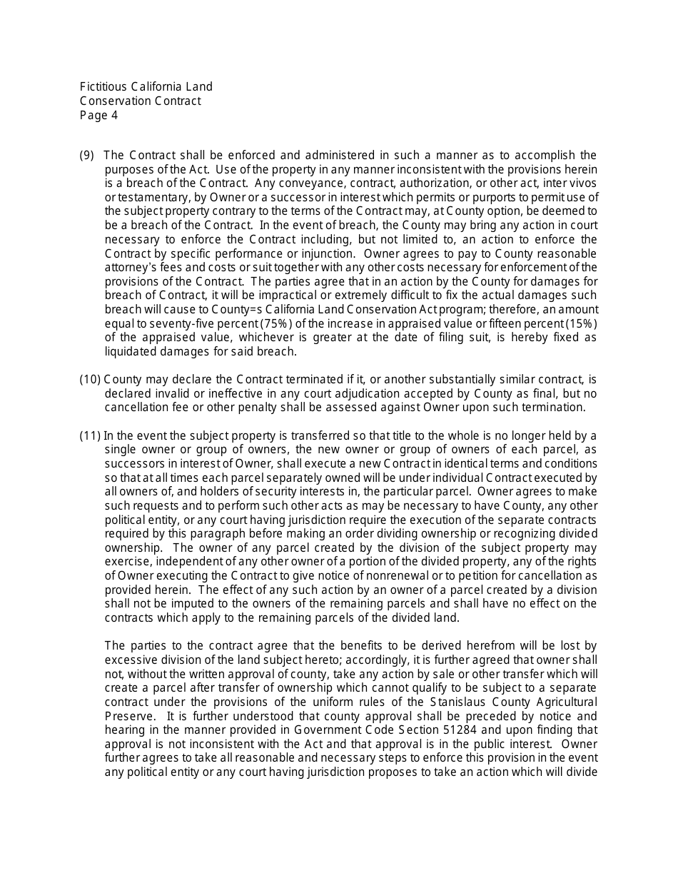 New Williamson Act Contract Application - County of Stanislaus, California, Page 17