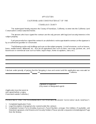 New Williamson Act Contract Application - County of Stanislaus, California, Page 20