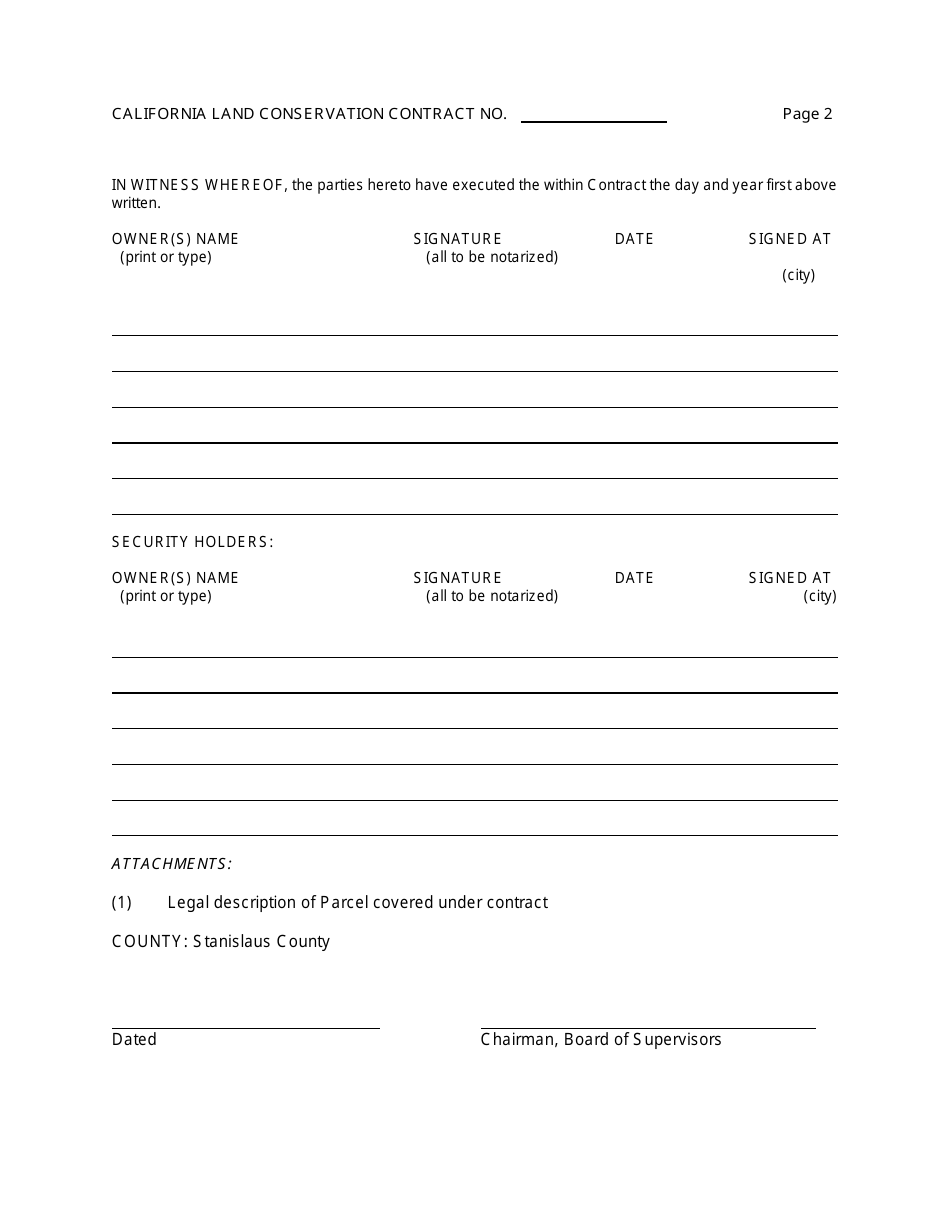 New Williamson Act Contract Application - County of Stanislaus, California, Page 22