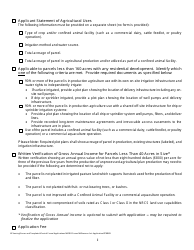New Williamson Act Contract Application - County of Stanislaus, California, Page 2