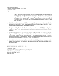 New Williamson Act Contract Application - County of Stanislaus, California, Page 6
