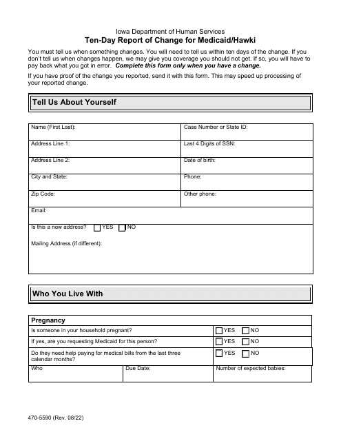 Form 470-5590  Printable Pdf