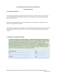 Application Form - Title IV-E Reimbursement Program for Legal Services - Nevada, Page 14