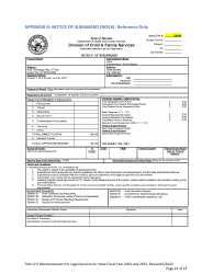 Application Form - Title IV-E Reimbursement Program for Legal Services - Nevada, Page 23
