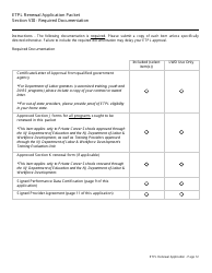 Eligible Training Provider List Renewal Application Packet - New Jersey, Page 13