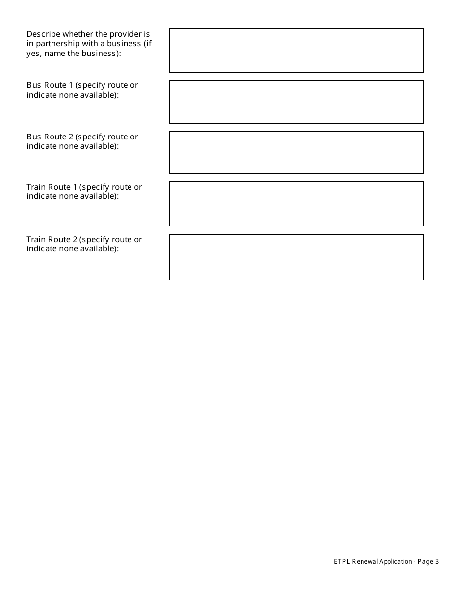 Eligible Training Provider List Renewal Application Packet - New Jersey, Page 4