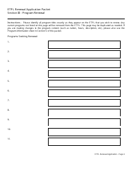 Eligible Training Provider List Renewal Application Packet - New Jersey, Page 5